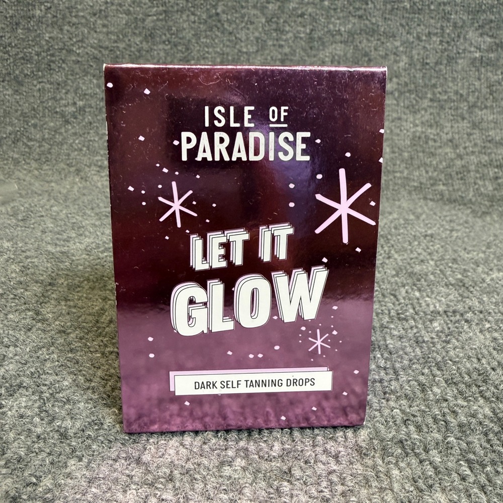 Isle of Paradise Let It Glow Dark Self Tanning Drops Duo Set NEW